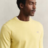 Camisola de gola redonda em algodão
