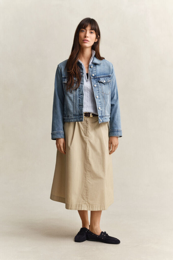 Camisola de malha trançada com meio fecho