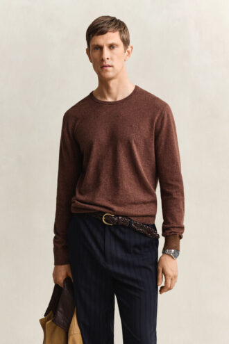 Camisola em mistura de algodão slub