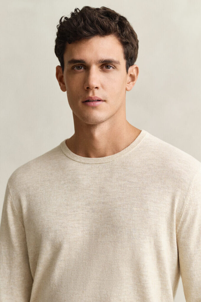 Camisola em mistura de algodão slub