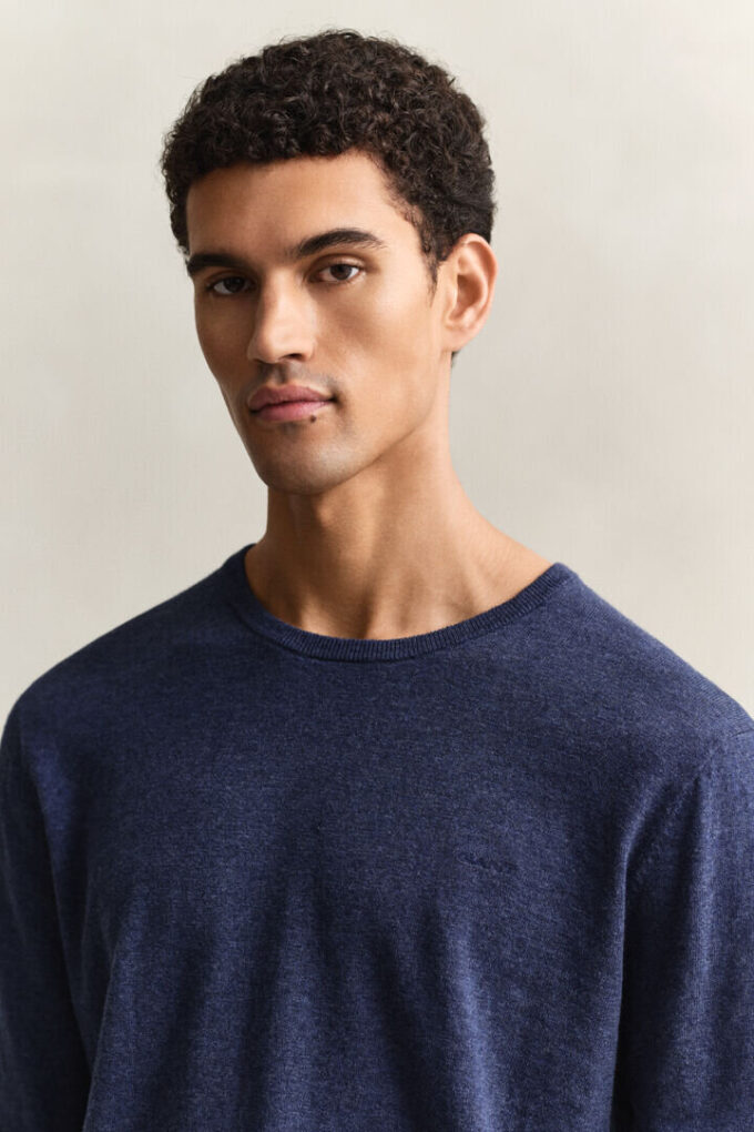 Camisola em mistura de algodão slub