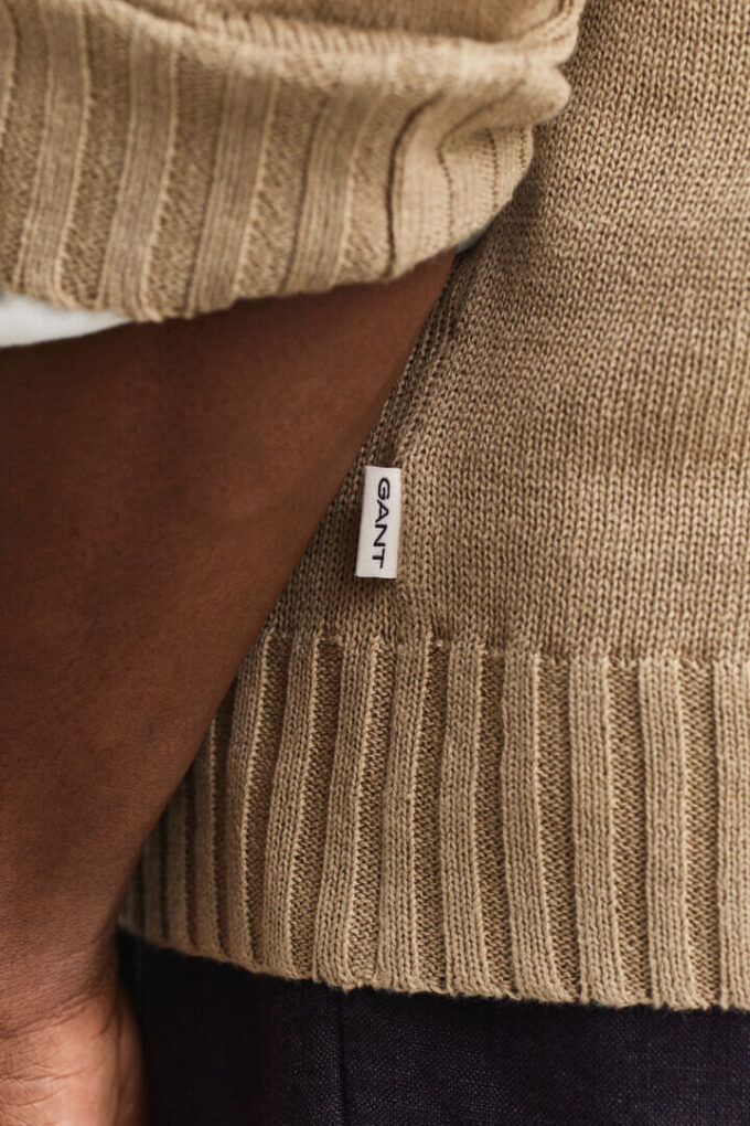 Camisola em mistura de linho