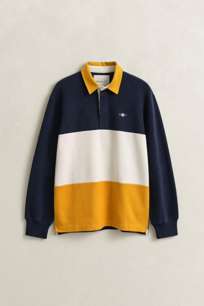 Camisola Heavy Rugger com blocos de cor