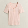 Camisola Henley com canelado