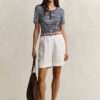 Camisola Henley com canelado
