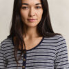 Camisola Henley com canelado
