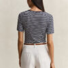 Camisola Henley com canelado