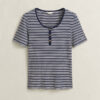 Camisola Henley com canelado