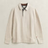 Camisola polo com Sacker Rib