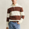 Camisola polo de algodão com Barstripe