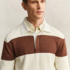 Camisola polo de algodão com Barstripe