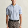 Camisola polo de calções em lã merino extra fina