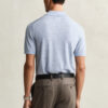 Camisola polo de calções em lã merino extra fina