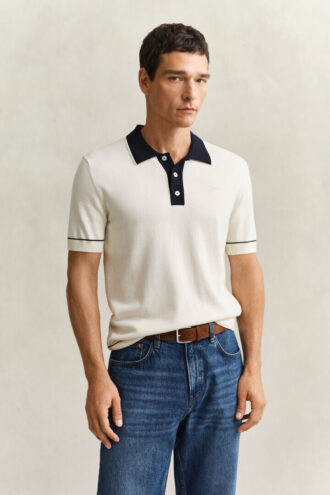Camisola Polo em Algodão Modal