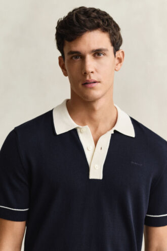 Camisola Polo em Algodão Modal