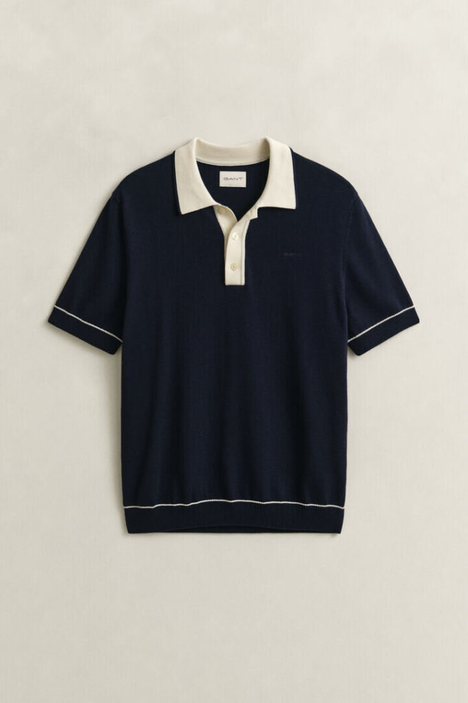 Camisola Polo em Algodão Modal