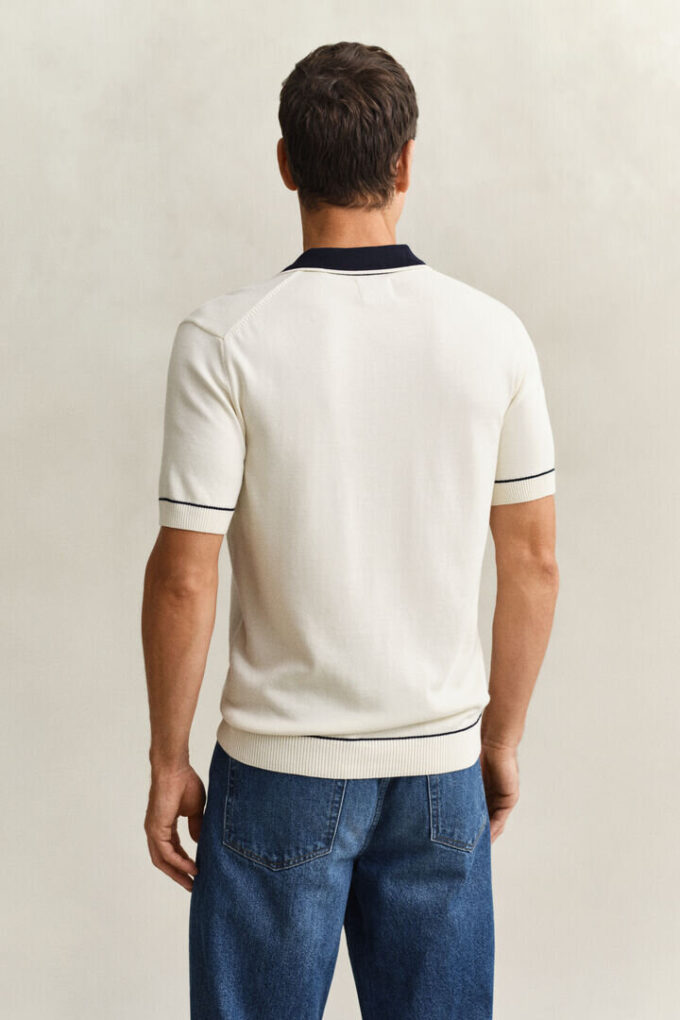 Camisola Polo em Algodão Modal