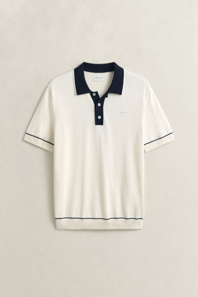 Camisola Polo em Algodão Modal