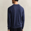 Camisola polo em mistura de algodão slub