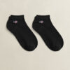 Conjunto de 2 pares de meias curtas com emblema