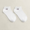Conjunto de 2 pares de meias curtas com emblema