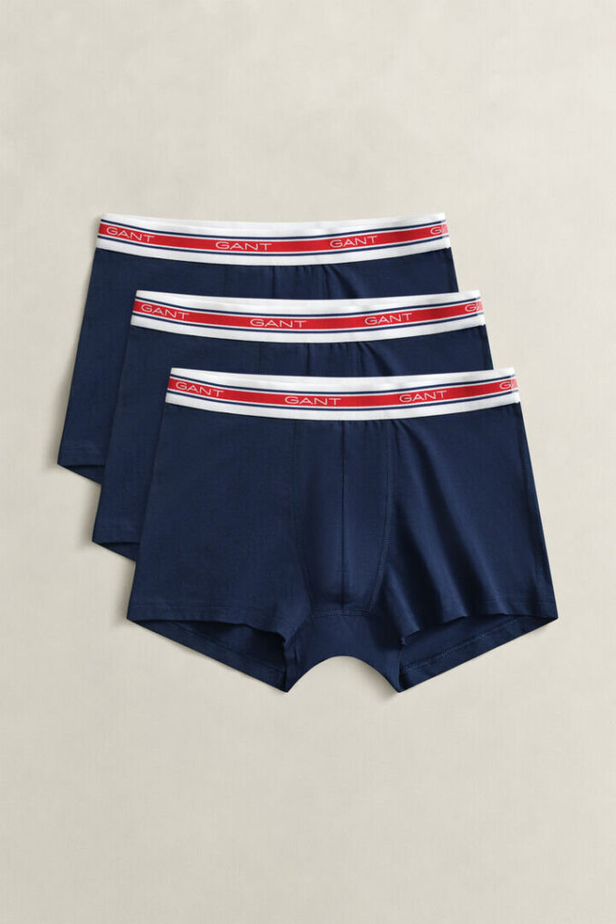 Conjunto de 3 calções com cintura às riscas