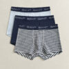 Conjunto de 3 calções às riscas