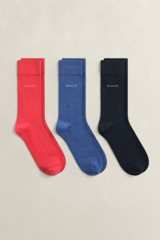 Conjunto de 3 pares de meias de algodão macio