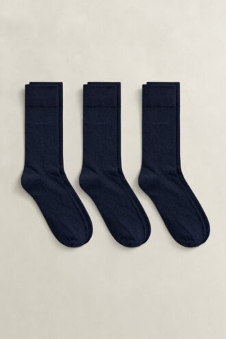 Conjunto de 3 pares de meias de algodão macio