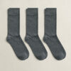 Conjunto de 3 pares de meias de algodão macio