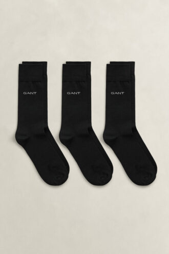 Conjunto de 3 pares de meias de algodão mercerizado