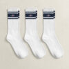 Conjunto de 3 pares de meias desportivas com escudo