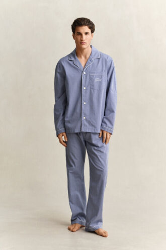 Conjunto de pijama em popeline xadrez