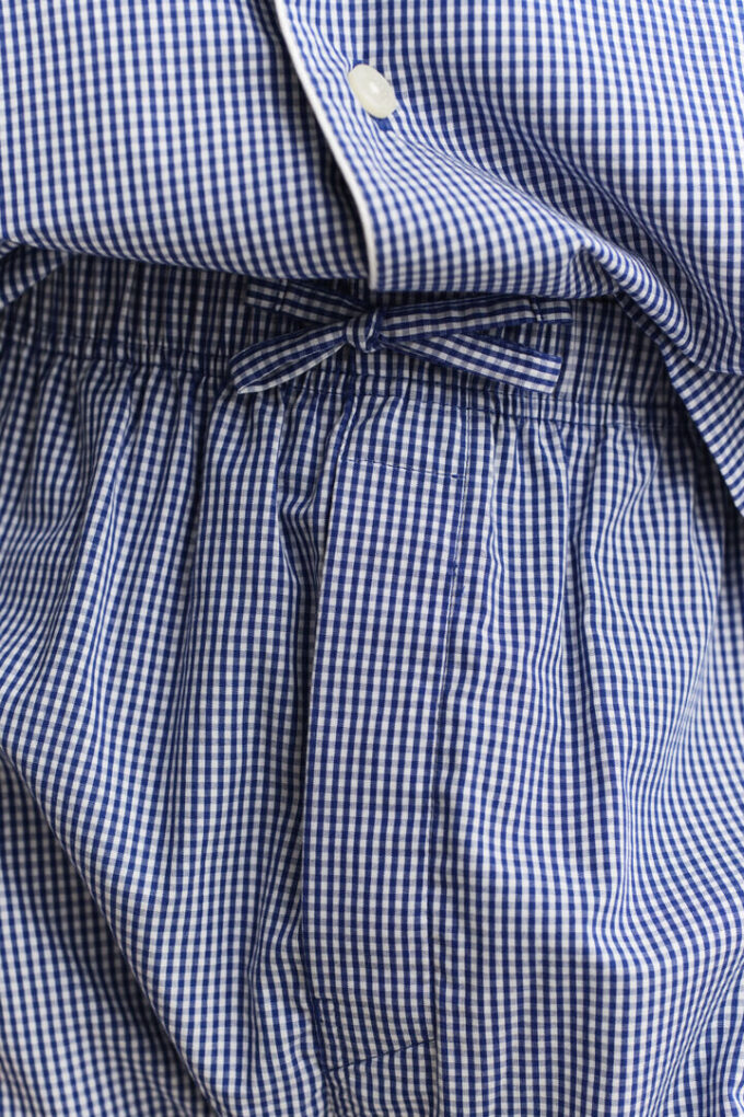 Conjunto de pijama em popeline xadrez