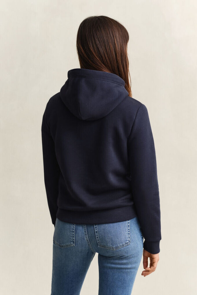 Hoodie com emblema tonal
