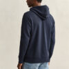 Hoodie com fecho e escudo
