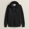 Hoodie com fecho e escudo