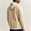 Hoodie com fecho e escudo
