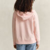 Hoodie com fecho e escudo
