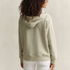 Hoodie com fecho e escudo