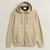 Hoodie com fecho e escudo