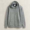 Hoodie com fecho e escudo