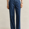 Jeans de algodão e linho