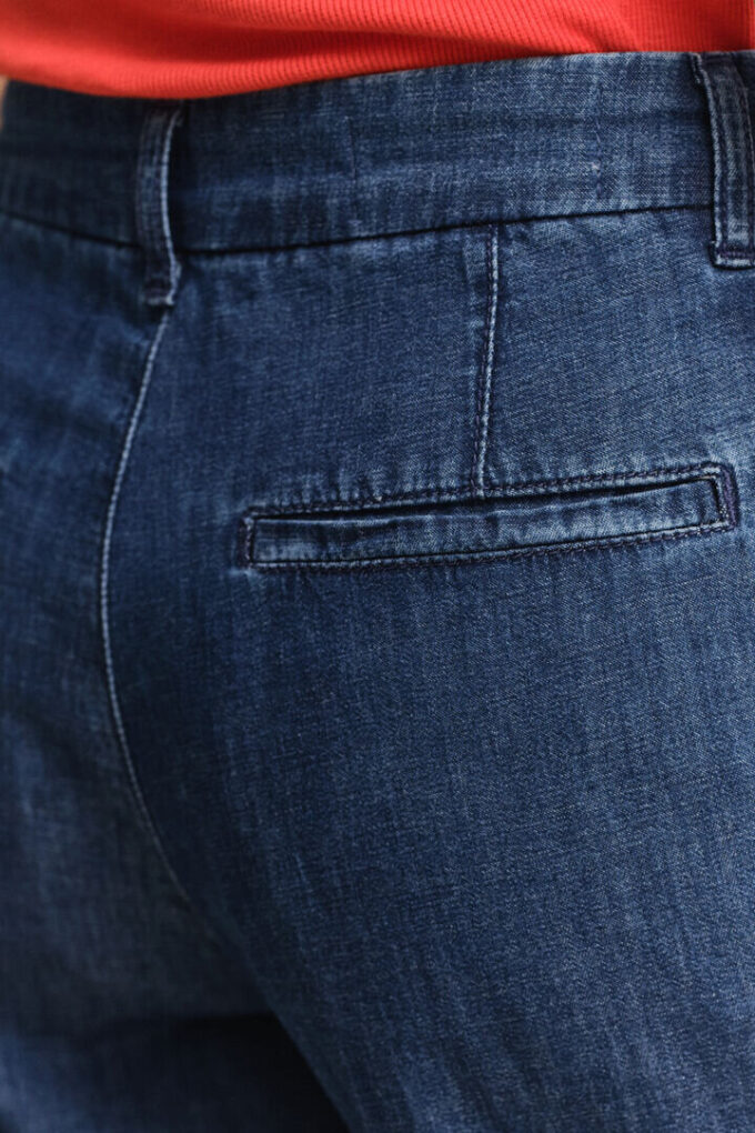Jeans de algodão e linho
