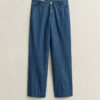 Jeans de algodão e linho