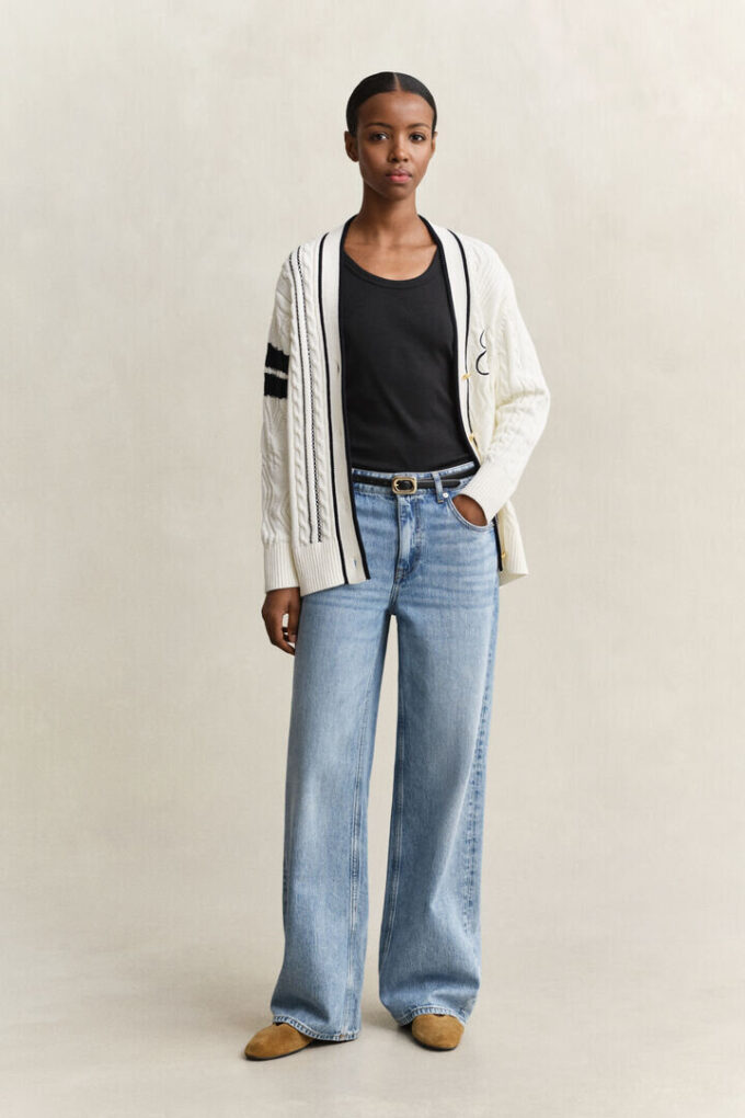 Jeans de corte descontraído