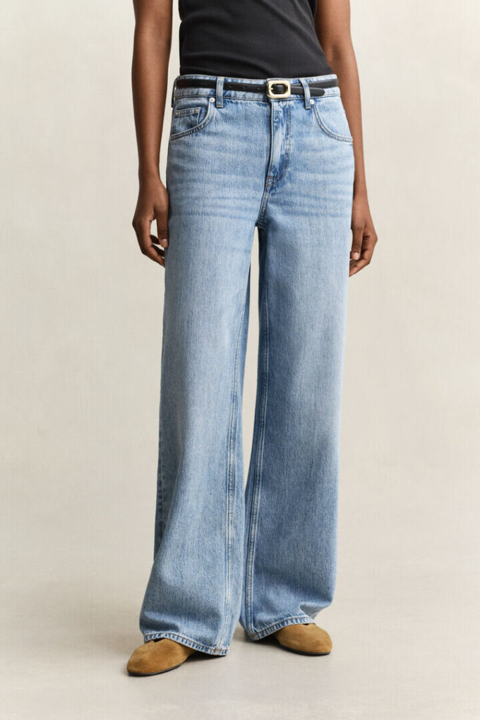 Jeans de corte descontraído