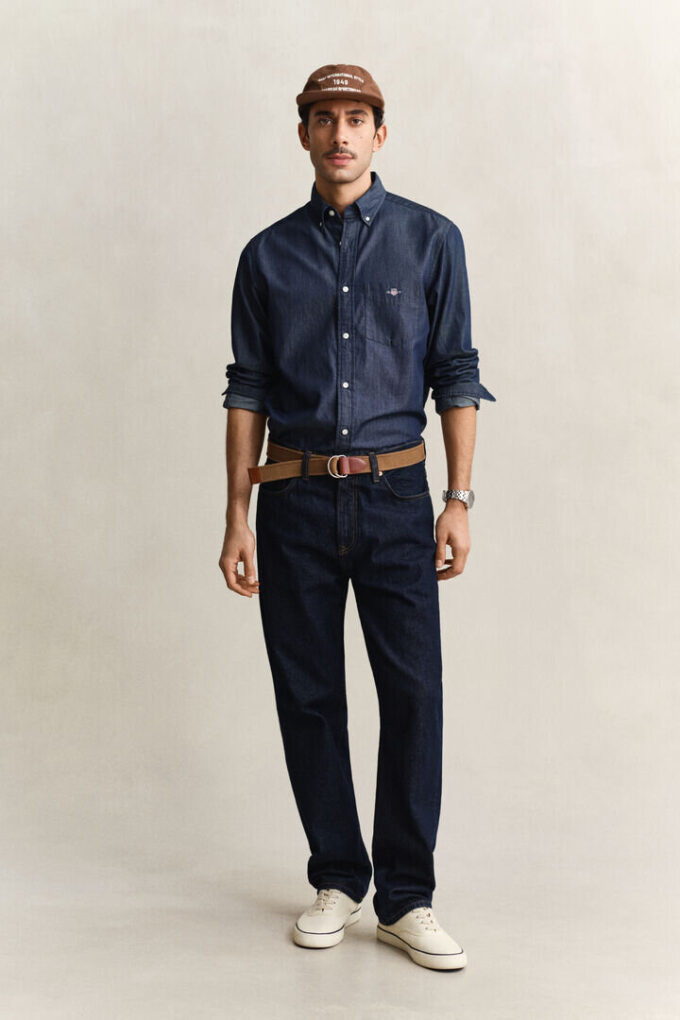 Jeans de corte reto