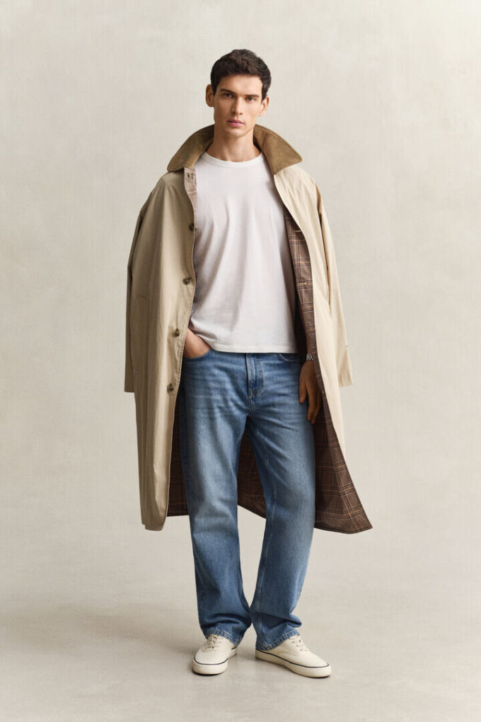 Jeans de corte reto