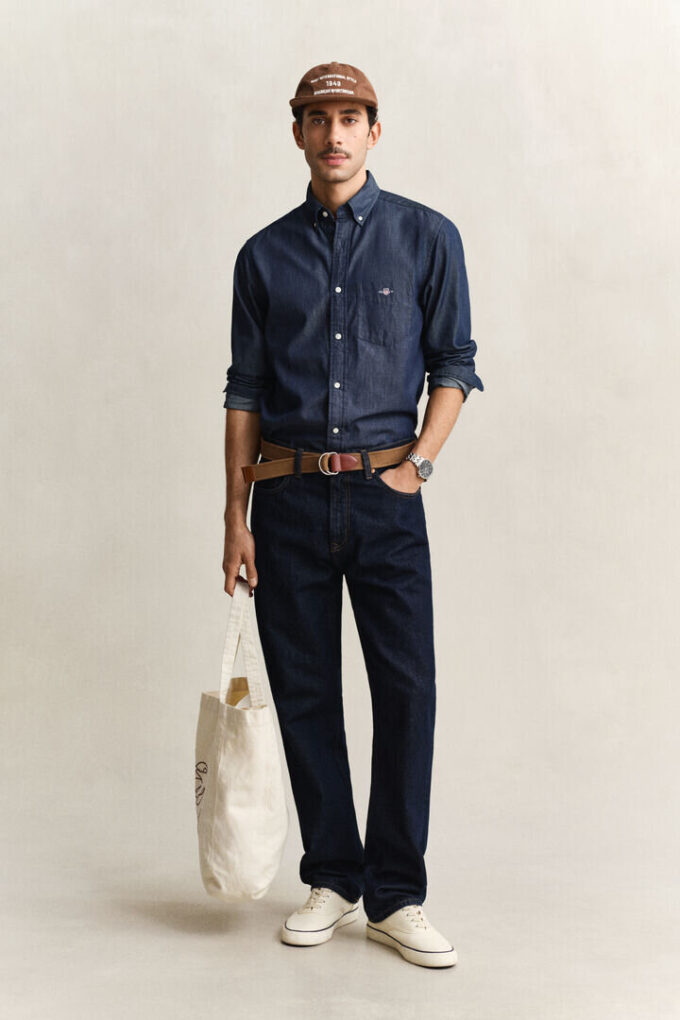 Jeans de corte reto